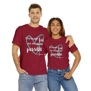 Custom UNISEX graphic Christian tee shirt.
